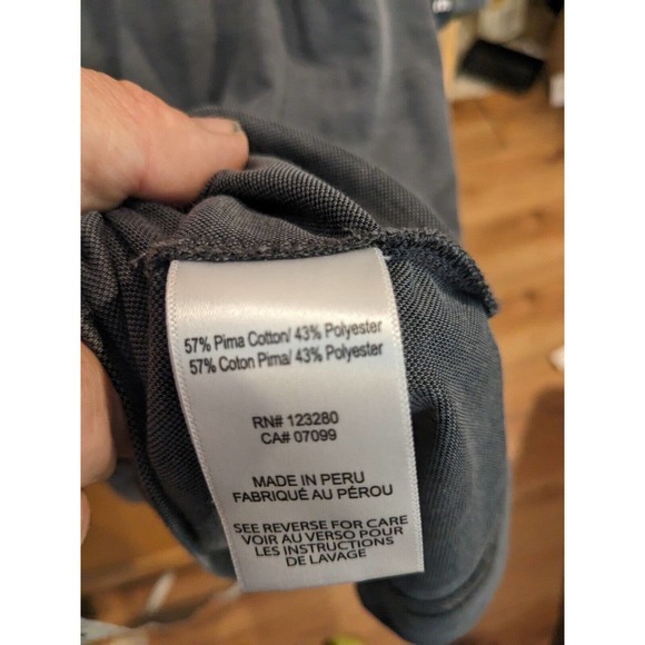 Travis Matthew Polo‎ Shirt Adult Mens XXL Athletic Gray Short Sleeve Monogram - Picture 3 of 3